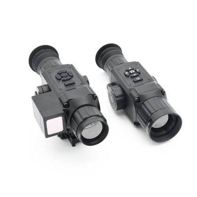 600m IP67 LRF Thermal Rifle Scopes 384x288px IR Gun Thermal Sight